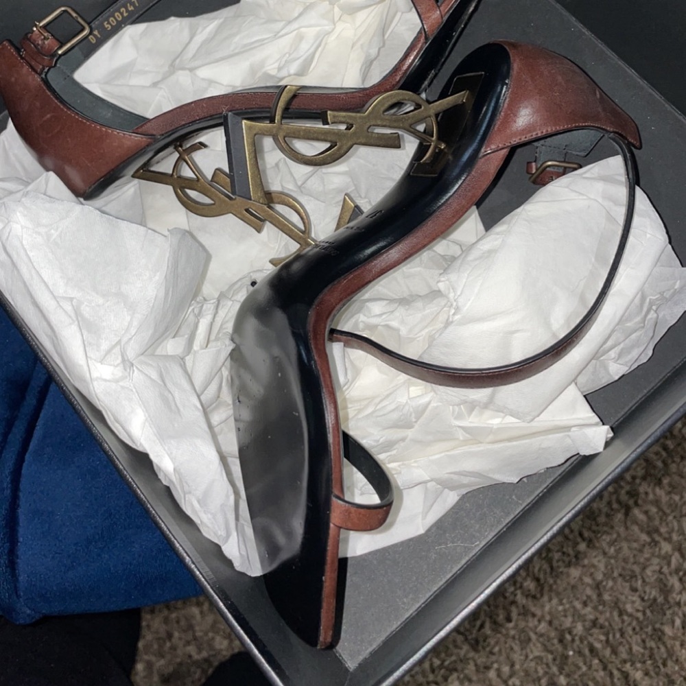 YSL OPYUM HEELS IN SIZE 7. Worn around the house.